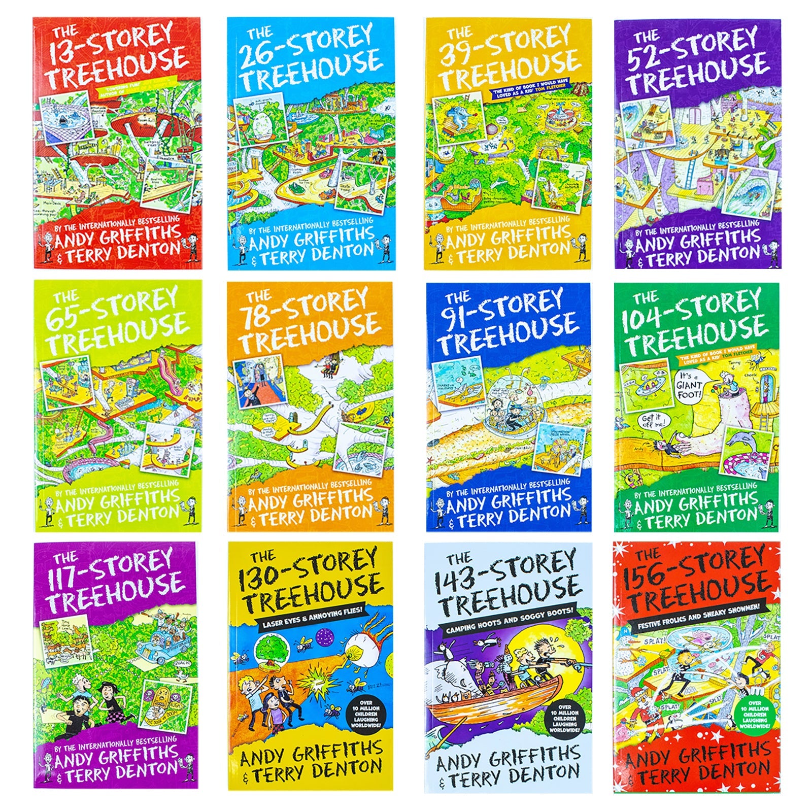 Andy Griffiths The Treehouse Collection 12 Books Set 156-Storey, 143-Storey, 130-Storey, 117-Storey, 104-Storey - Image 7