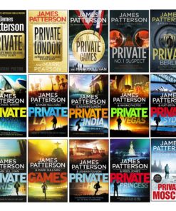 James Patterson Private Series 1-15 Books Collection Set (Private, London, Games, No. 1 Suspect, Berlin, Down Under, Private L. A., India &amp; MORE)