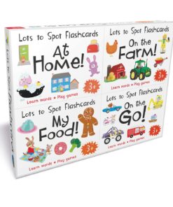 Lots to Spot Flashcards Tray Busy World 4 Pack My food, At Home, On the Go, On the Farm