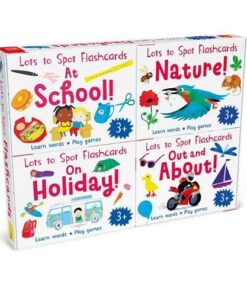 Lots to Spot Flashcards Tray: My Busy Day 4 Pack (At School, Nature, Out and About, On Holiday)