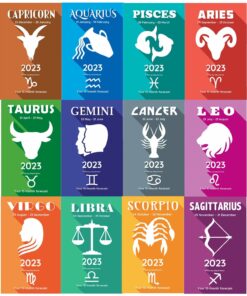 Your Horoscopes 2023 All 12 Months 12 Book Set Collection by Sally Kirkman Zodiac Sign, Future Reading