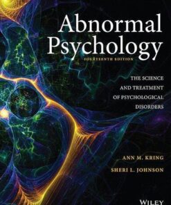 Abnormal Psychology The Science And Treatment Of Psychological Disorders 14Th Edition