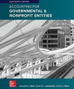 Accounting For Governmental Nonprofit Entities 18Th Edition