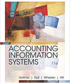 Accounting Information Systems 11Th Edition Gelinas