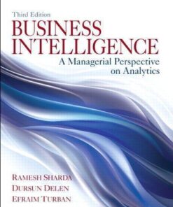 Business Intelligence A Managerial Perspective On Analytics 3Rd Edition