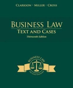 Business Law Text And Cases 13Th Edition