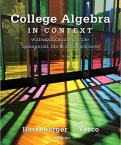 College Algebra In Context 4Th Edition