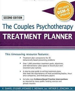 The Couples Psychotherapy Treatment Planner With Dsm 5 Updates 2Nd Edition